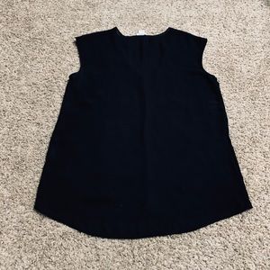 Basic black sheer top by J. Crew